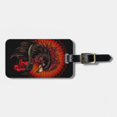 Étiquette À Bagage Coq de boîte (Devant horizontal)