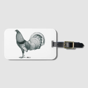 Étiquette À Bagage coq de combat Crele ou Dom