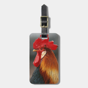 Étiquette À Bagage Coq domestique de basse-cour