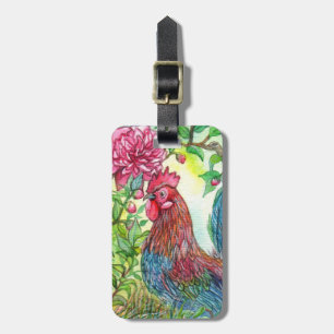 Étiquette À Bagage Coq par Peony