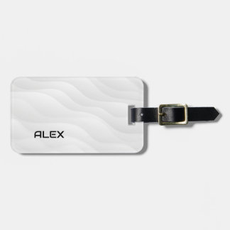 Étiquette À Bagage Coque iphone de vague blanche