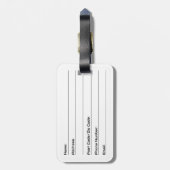 Étiquette À Bagage Coque iphone de vague blanche (Dos Vertical)