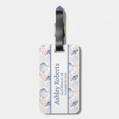 Étiquette À Bagage Coques colorées (Dos Vertical)