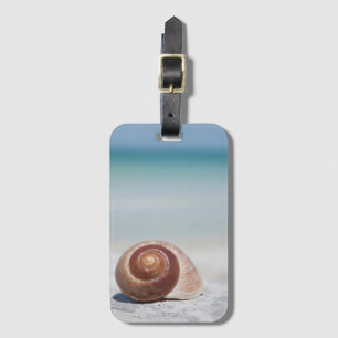 Étiquette À Bagage Coquillage sur la plage   St Petersburg, la