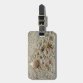 Étiquette À Bagage Coquillages Dans Le Sable (Devant Vertical)