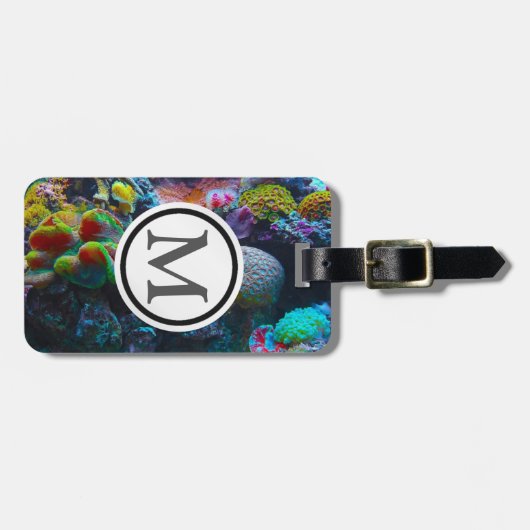 Étiquette À Bagage Corail (Devant horizontal)