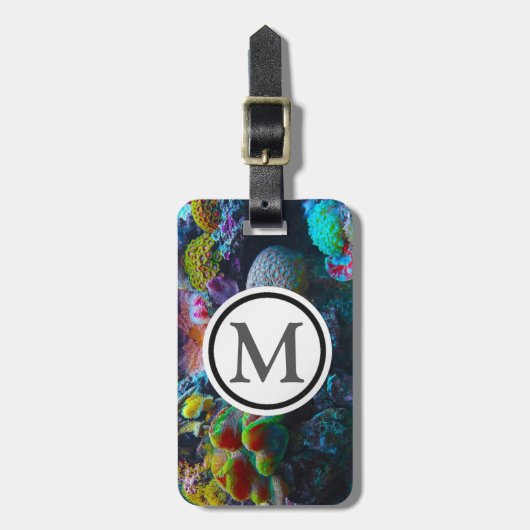 Étiquette À Bagage Corail (Devant Vertical)