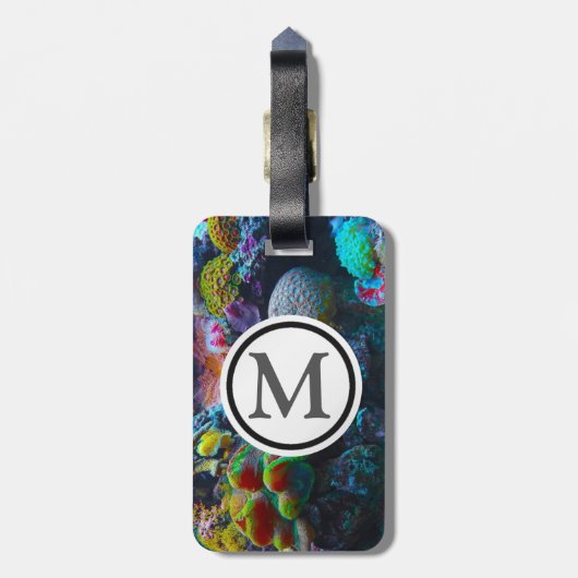 Étiquette À Bagage Corail (Dos Vertical)