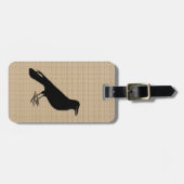 Étiquette À Bagage Corbeau style stellaire (Devant horizontal)