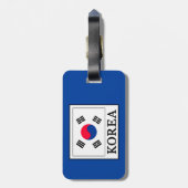 Étiquette À Bagage Corée (Dos Vertical)