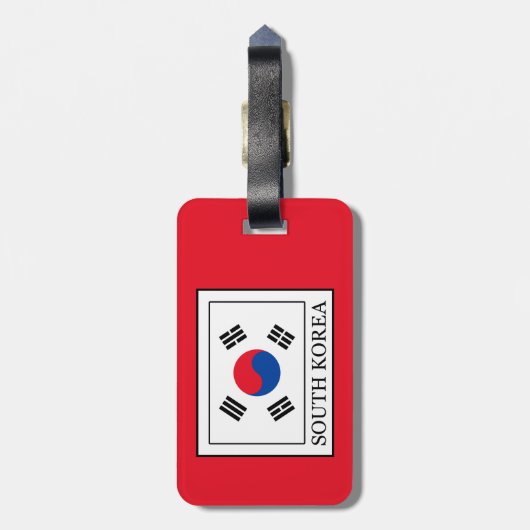 Étiquette À Bagage Corée du Sud (Dos Vertical)