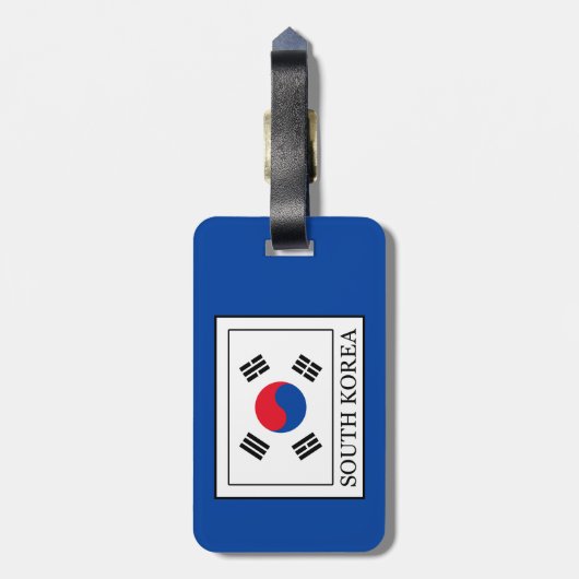 Étiquette À Bagage Corée du Sud (Dos Vertical)