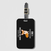 Étiquette À Bagage Corgi (Devant Vertical)