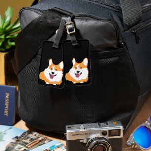 Étiquette À Bagage Corgi chien animal
