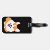 Étiquette À Bagage Corgi chien animal (Dos horizontal)