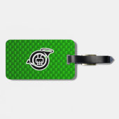 Étiquette À Bagage Corne française mignonne (Dos horizontal)