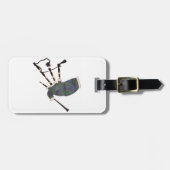 Étiquette À Bagage cornemuses écossaises en plaid (Devant horizontal)