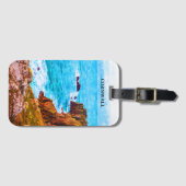 Étiquette À Bagage Cornwall Angleterre Royaume-Uni Paysage côtier (Devant Horizontal)