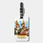 Étiquette À Bagage Correction de lapin (Devant Vertical)