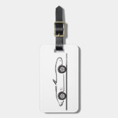 Étiquette À Bagage Corvette convertible 1974-1977 (Devant Vertical)