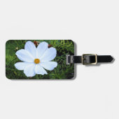 Étiquette À Bagage Cosmos blancs (Devant horizontal)