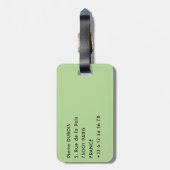 Étiquette À Bagage Costa Rica, Muelle - Lazy Iguana reposant dans un  (Dos Vertical)