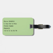 Étiquette À Bagage Costa Rica, Muelle - Lazy Iguana reposant dans un  (Dos horizontal)