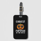 Étiquette À Bagage Costume Patch Citrouille Le Plus Cool Halloween Ho (Devant Vertical)