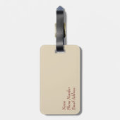 Étiquette À Bagage Côte des Cinque Terre (Dos Vertical)