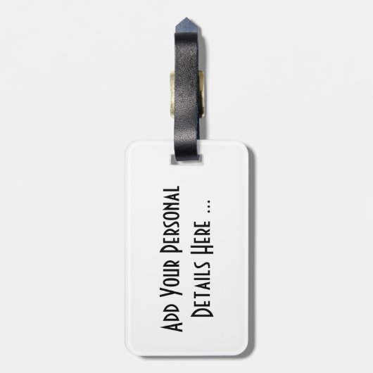 Étiquette À Bagage Côté foncé 4 cd ltcnm (Dos Vertical)