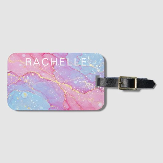 Étiquette À Bagage Coton Candy Dreams (Devant Horizontal)