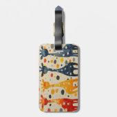 Étiquette À Bagage Cou long de la Giraffe (Dos Vertical)