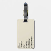 Étiquette À Bagage Coucher de soleil (Dos Vertical)