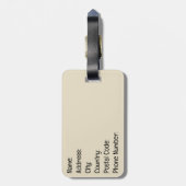 Étiquette À Bagage Coucher de soleil (Dos Vertical)