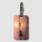 Étiquette À Bagage Coucher de soleil à Zanzibar (Devant Vertical)