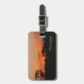 Étiquette À Bagage Coucher de soleil Acacia (Devant Vertical)