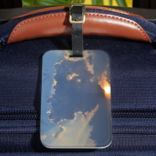 Étiquette À Bagage Coucher de soleil avec formation Teacup Cloud par