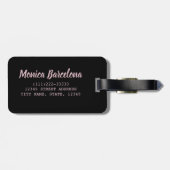 Étiquette À Bagage coucher de soleil de Barcelone Catalogne Skyline E (Dos horizontal)