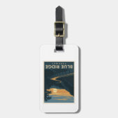 Étiquette À Bagage Coucher de soleil de Blue Ridge Parkway (Devant Vertical)