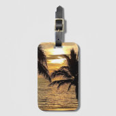 Étiquette À Bagage Coucher de soleil d'été de Puerto Vallarta (Devant Vertical)