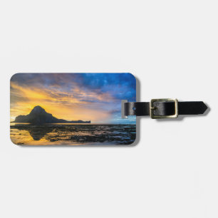 Étiquette À Bagage Coucher de soleil sur la baie d'El Nido