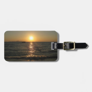 Étiquette À Bagage Coucher de soleil sur la plage de Naklua .. Pattay