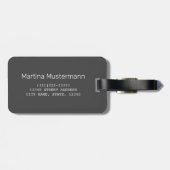 Étiquette À Bagage Coucher de soleil sur la skyline de Bangkok Panora (Dos horizontal)