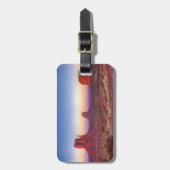 Étiquette À Bagage Coucher de soleil sur la vallée du Monument en Ari (Devant Vertical)