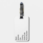 Étiquette À Bagage coucher de soleil sur le désert mexicain (Dos Vertical)