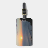Étiquette À Bagage Coucher de soleil tropical (Devant Vertical)