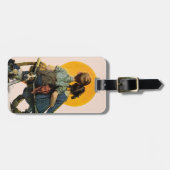 Étiquette À Bagage Coucher du soleil (Devant horizontal)