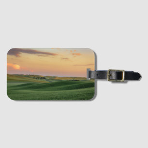 Étiquette À Bagage Coucher du soleil au-dessus de l'état de