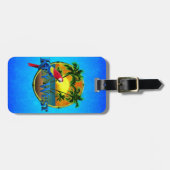 Étiquette À Bagage Coucher du soleil de Key West (Devant horizontal)