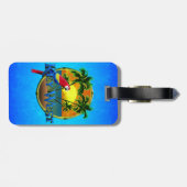 Étiquette À Bagage Coucher du soleil de Key West (Dos horizontal)